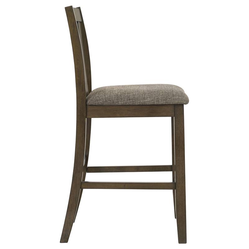 Maxine Brown Upholstered Counter Height Dining Side Chair (Set of 2)