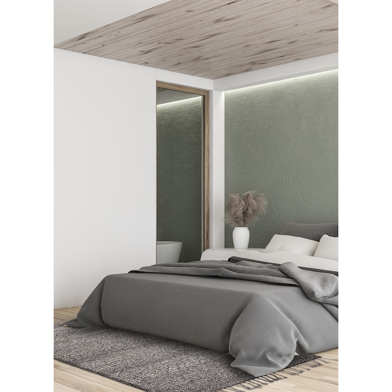 ECARPETGALLERY Braid weave Sienna Dark Grey Wool Rug - 5'1 x 7'6