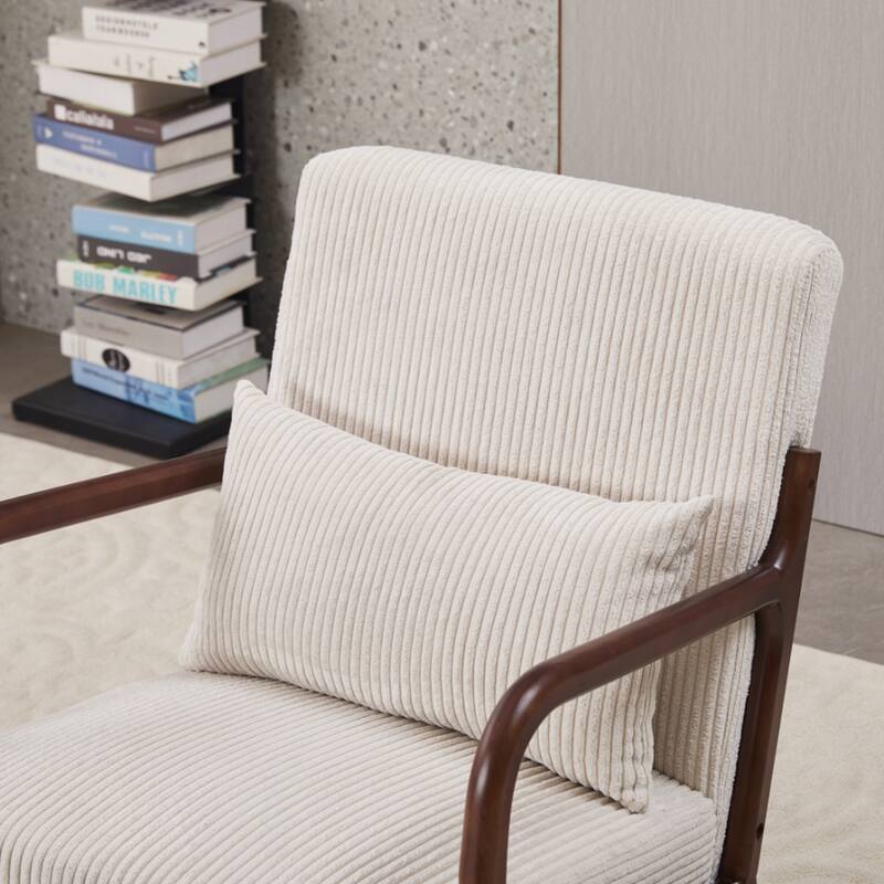 Mid-Century Modern Accent Chair&Coffee Table Set, Suitable for Living Rooms and Bedroom Relaxation Areas