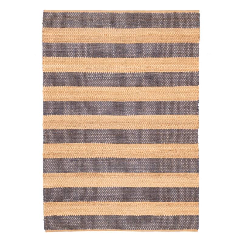 ECARPETGALLERY Flat-Weave Palas Denizli Tan Jute Rug - 5'6 x 7'8