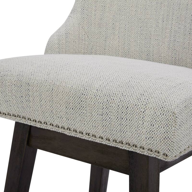 Spruce & Spring Olive Upholstered Counter Height Swivel Barstools-Single