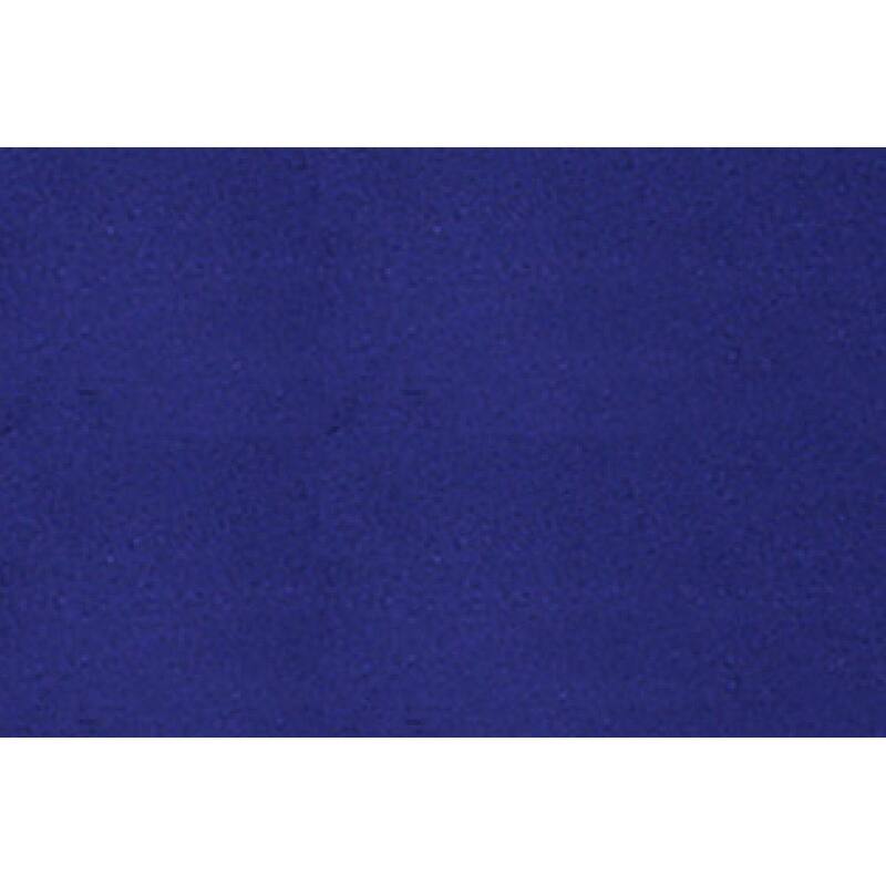 Living Room XL Cocktail Ottoman Indigo Velvet Accent Studding Trim Wooden Legs