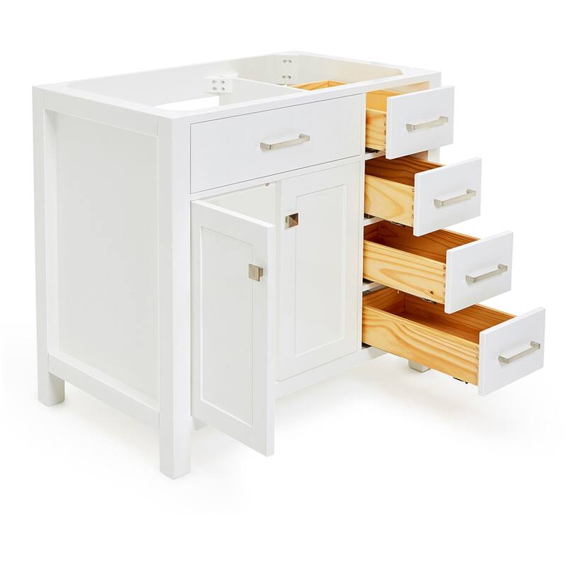 Ariel H036S-L-BC Bristol 36" Single Free Standing Left Offset Vanity