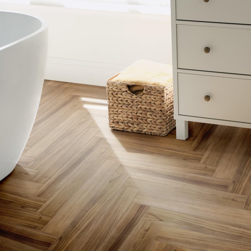 Merola Tile Mt Royale Gunstock 6 x 35-1/2" Porcelain Floor and Wall Tile - Pallet (45 Tiles)