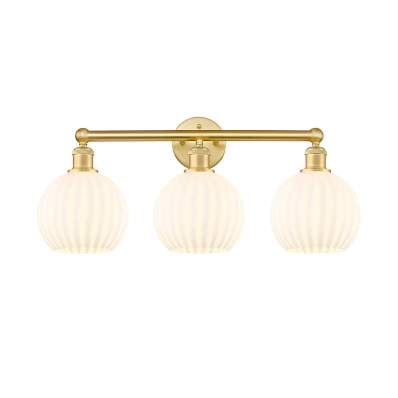 Innovations Lighting 616-3W 12 26 White Venetian Vanity White Venetian - Satin Gold
