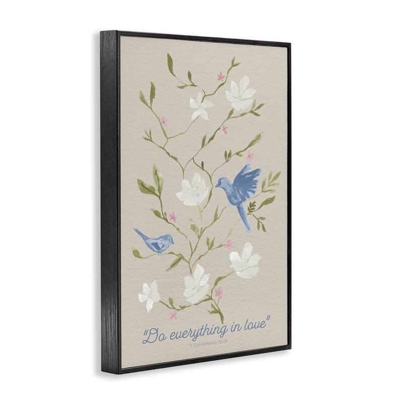 Stupell Floral Do Everything In Love Framed Giclee Art Design By Lucille Price