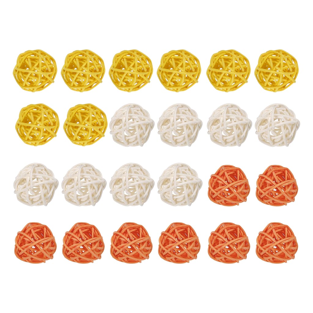 Wicker Rattan Balls 1.2 Inch Rattan Decorative Balls for Home Decor