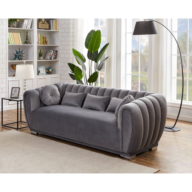 Kayley Luxury Velvet sofa love seat Standard Living Room Set
