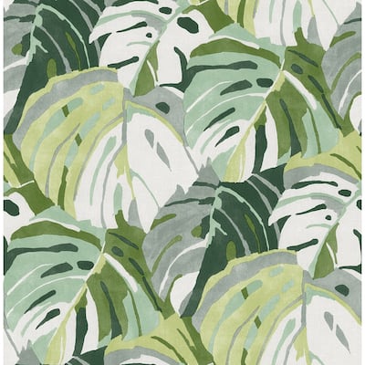 Green Adansonii Peel & Stick Wallpaper