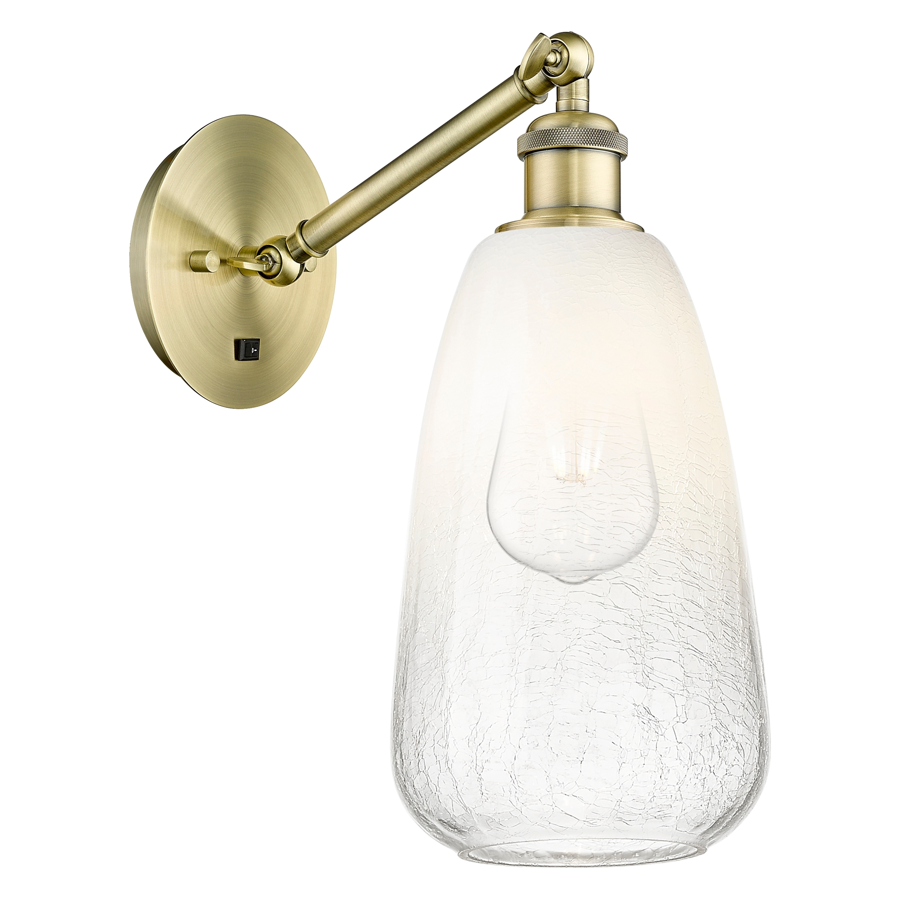Innovations Lighting Endless Possibilities Ballston - Brookhaven Almond - 1 Light 6" Adjustable Sconce
