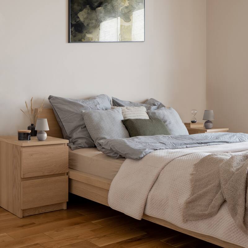 Creekwood Nauru 8.66" Ceramic Orb Base Bedside Desk Lamp, Set of 2 - Gray - 12.20x6.29x8.26