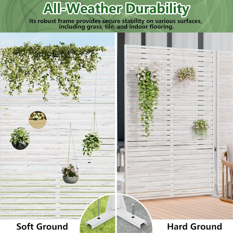 Outdoor Metal Privacy Screen Fence Panel