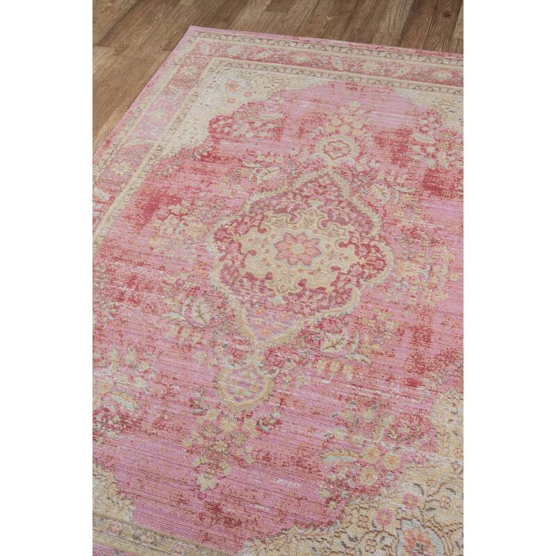 Skyline Decor Pink Isabella Rugs in Runner Shape - Big