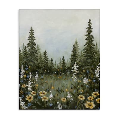 Stupell Forest Meadow Clearing Canvas Wall Art Design By Hollihocks Art