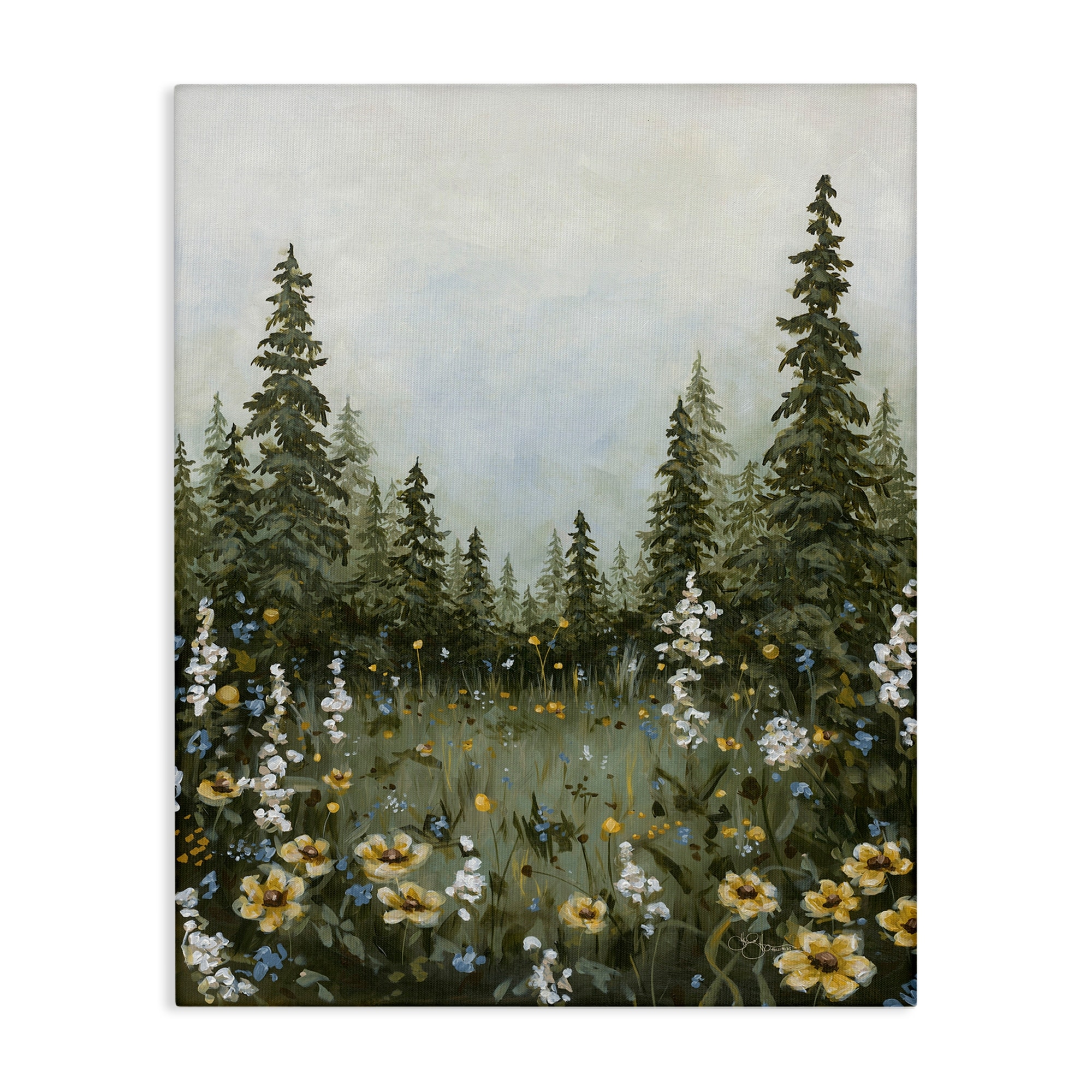 Stupell Forest Meadow Clearing Canvas Wall Art Design By Hollihocks Art