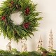preview thumbnail 11 of 11, Glitzhome Christmas Greenery PE Dripping Wreath & Teardrop Set