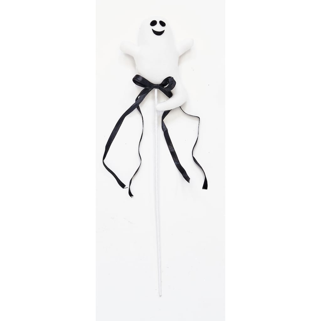 15.5" Happy Ghost Halloween Pick, Set of 8