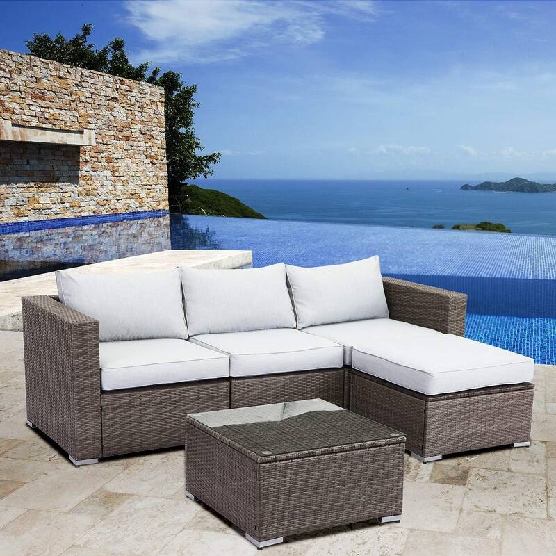 2 Pieces Outdoor Patio Furniture Set