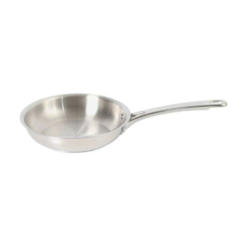 Sur La Table Kitchen Essentials Stainless Steel Frying Pan - Induction Ready Skillet with Tri-Ply Base, Polished Finish