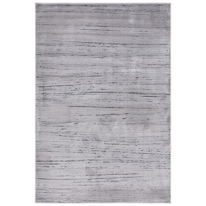 SAFAVIEH Whisper Rosie Modern Abstract Rug - 5'3" x 7'6" - Grey/Dark Grey