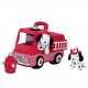 preview thumbnail 1 of 3, Lambs & Ivy Fire Truck 5pc Developmental Plush Soft Toy Interactive Play Set