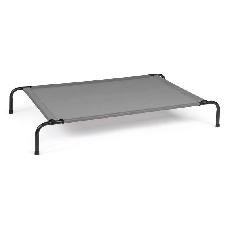 Loght Grey Large Elevated Dog Bed Perfect for Indoor and Outdoor - 50"D x 31"W x 8"H