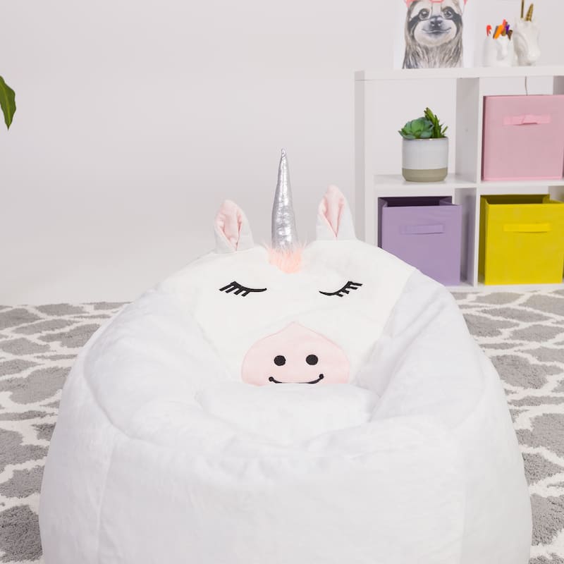 Bean Bag, Soft and Cozy Animal Bean Bag Chair - Child Proof Closure