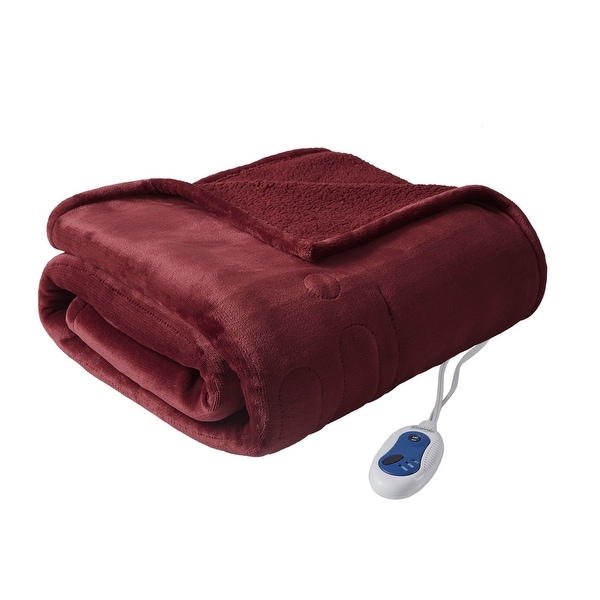 brookstone heated throw blinking red light