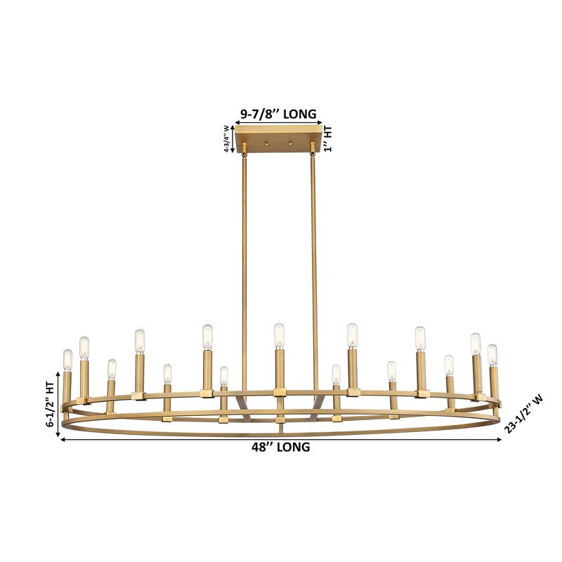 Innovations Lighting Downtown Urban - Lexington - 16 Light 48" Stem Hung Chandelier