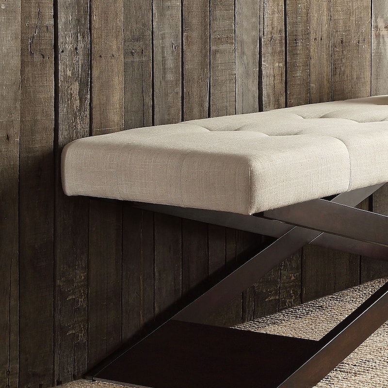 Bosworth 48" Wood X-Base Bench by iNSPIRE Q Classic