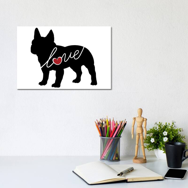 iCanvas "French Bulldog" by Traci Anderson Canvas Print - 8x12x0.75