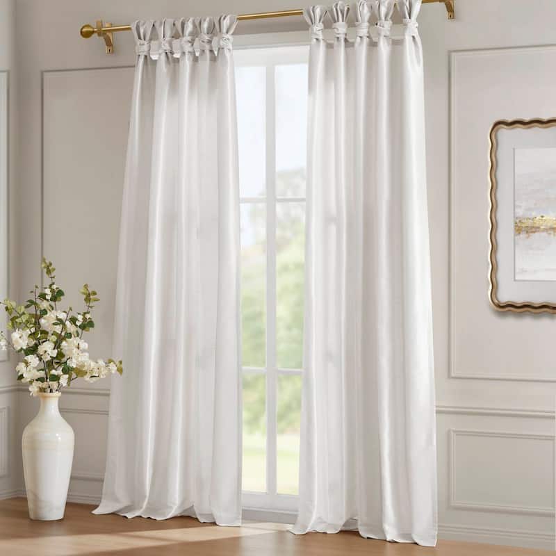 Madison Park Emilia Twist Tab Total Blackout Window Curtain Panel