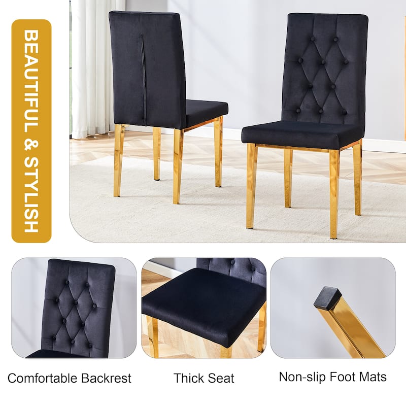 4 Piece Set of White Armless Dining Chairs w/ The Grid & Buckle Design of the Back