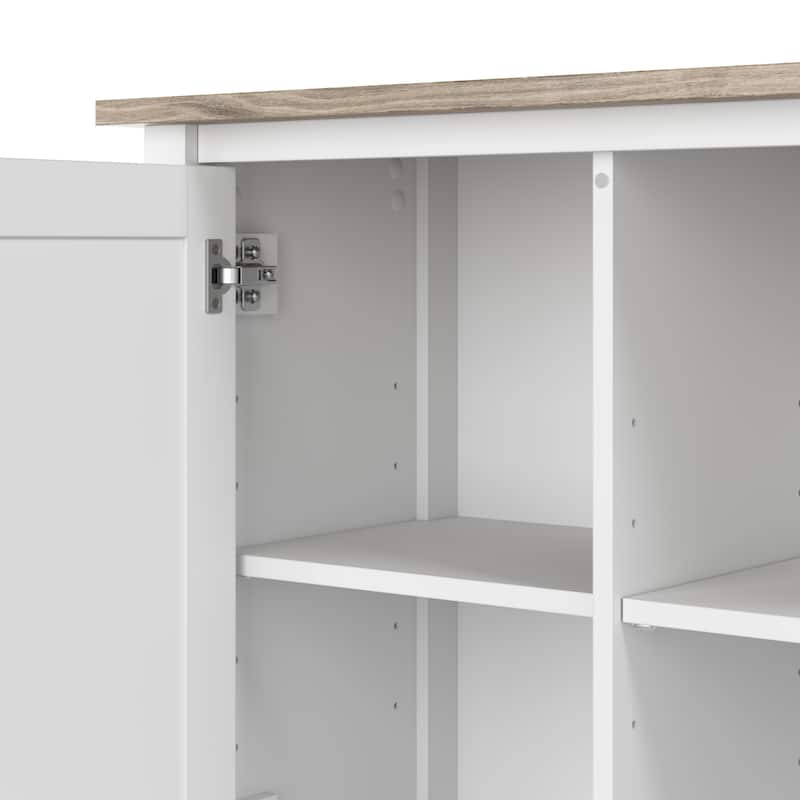 Salinas Small Storage Cabinet with Doors and Shelves by Bush Furniture