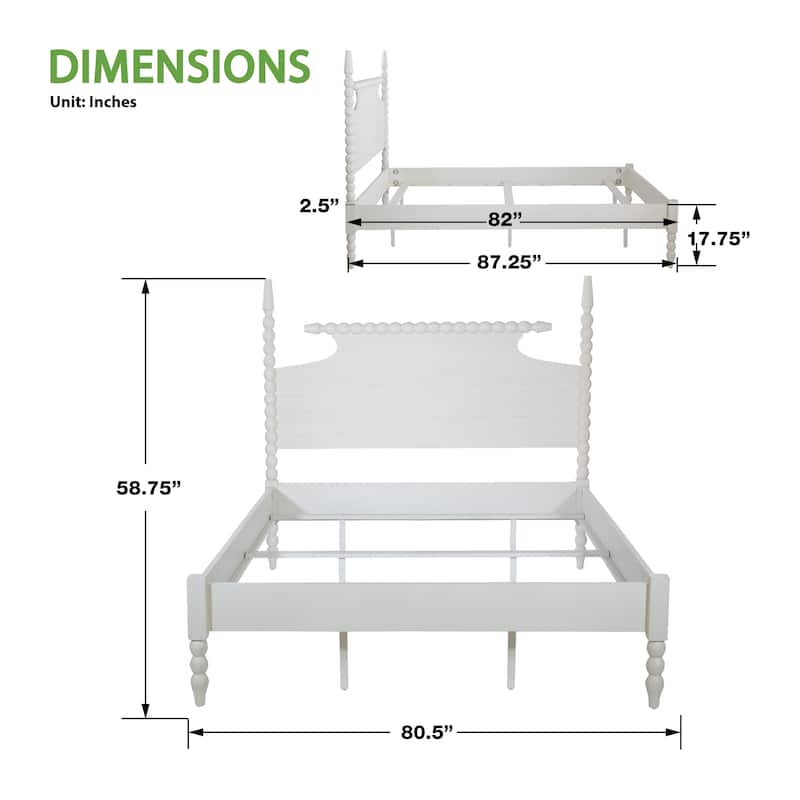 Spindle Queen Bed Set