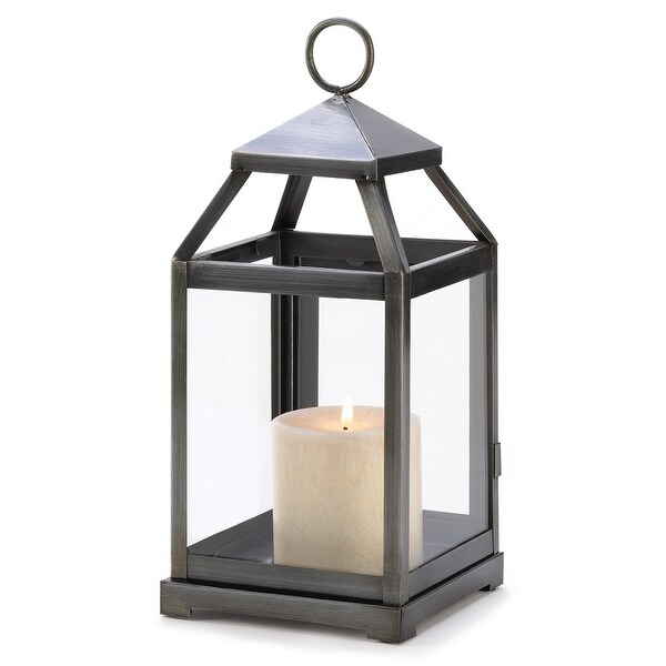 Rustic Silver Candle Lantern. Opens flyout.