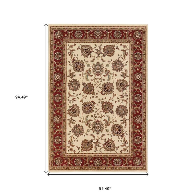 HomeRoots Oriental Traditional Rectangle Area Rug