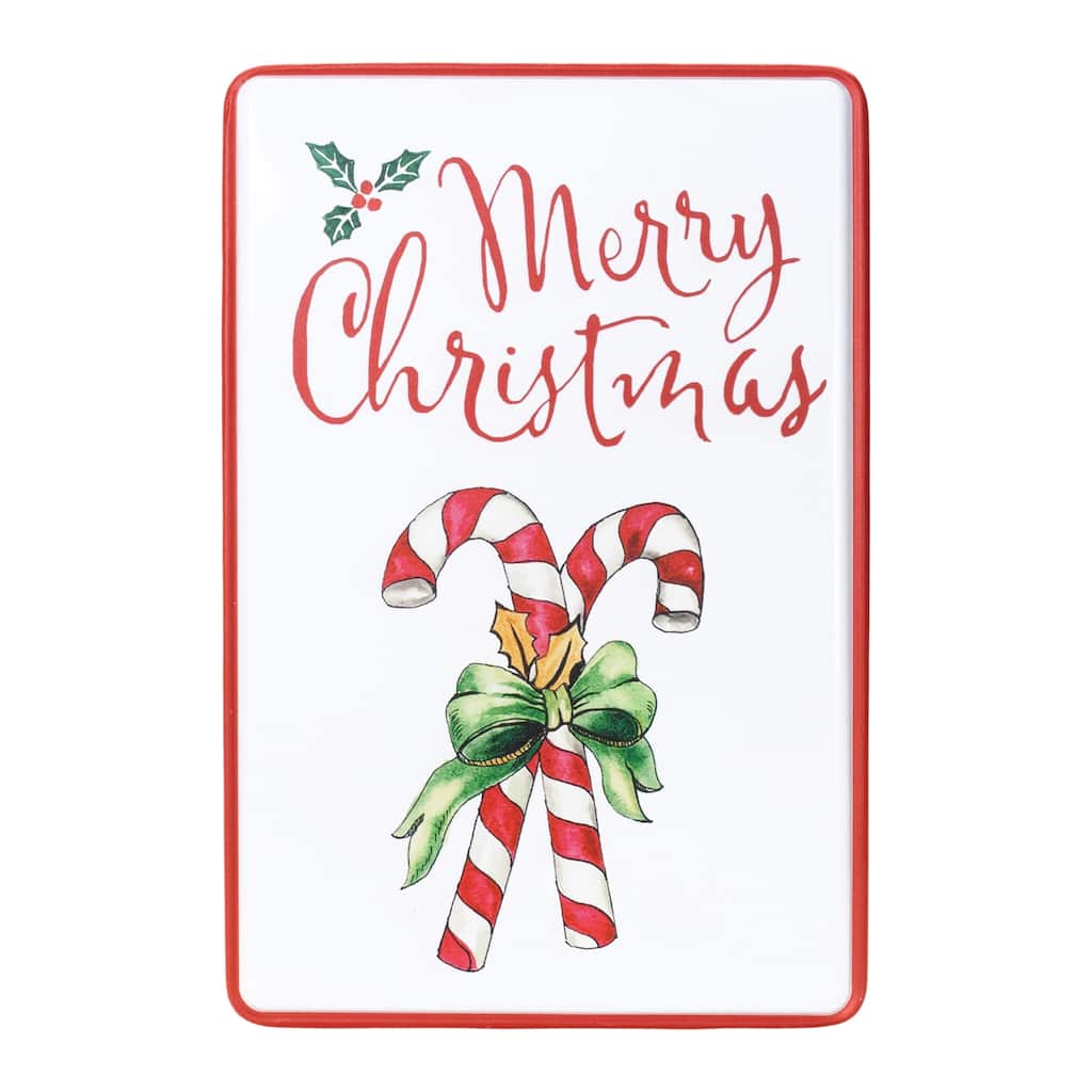 Metal Merry Christmas Plaque 18"H
