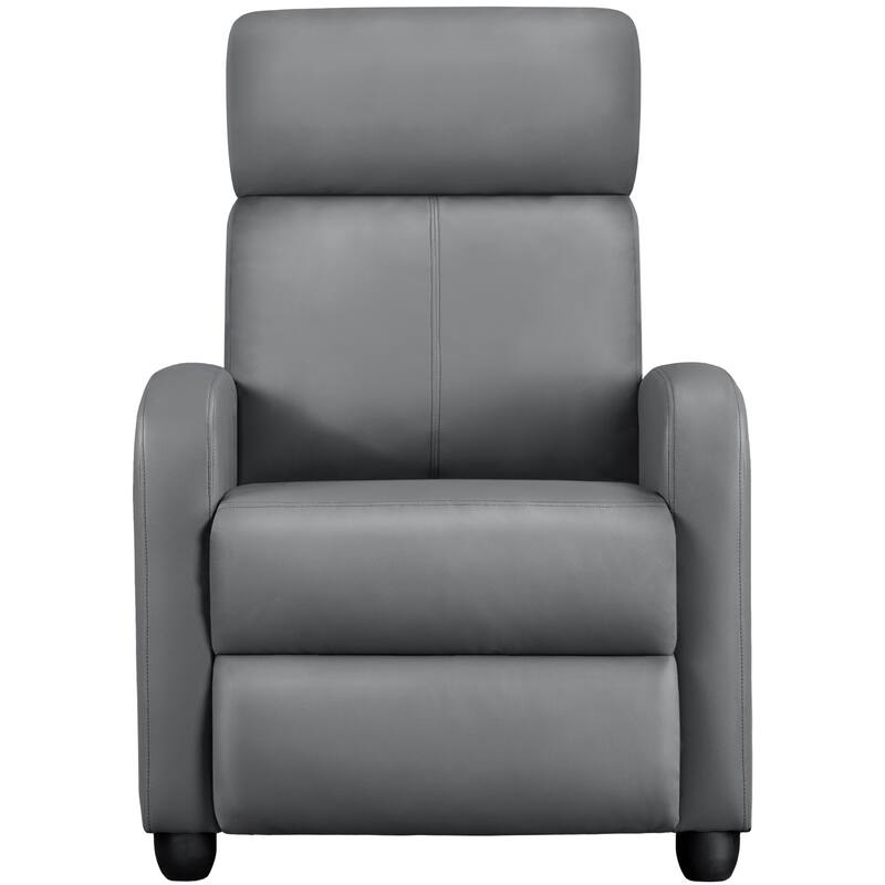 Yaheetech Recliner Chair PU Leather Adjustable Reclining Chair Sofa