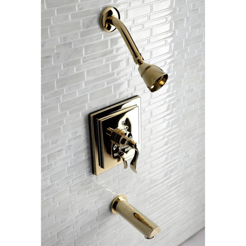 Kingston Brass Tub and Shower Trim Package with 1.8 GPM Single