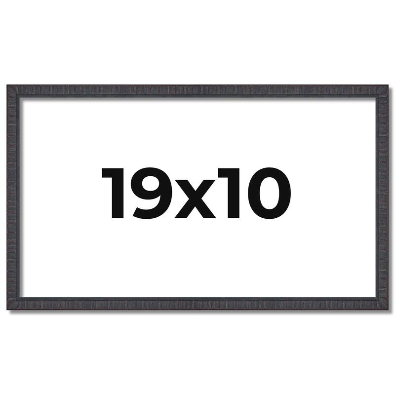 19x10 Frame Brown Solid Wood Picture Frame - Complete Modern Photo