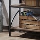 preview thumbnail 4 of 5, Hildebrand Rustic Oak 47-inch Metal 3-Shelf Plant Stand by Furniture of America