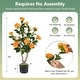 preview thumbnail 3 of 7, Set of 2 Artificial Camellia Trees 36 Inch Lifelike Indoor Decorative Plants with Cement Pots - 5" x 36"