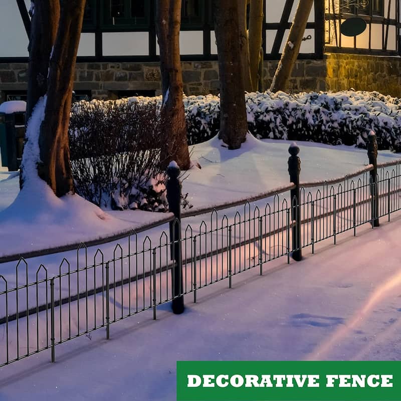 No Dig Rustproof Metal Garden Fence Border