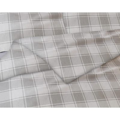 Bibb Home 3-Piece Flannel Duvet Cover Set (Insert Excluded)