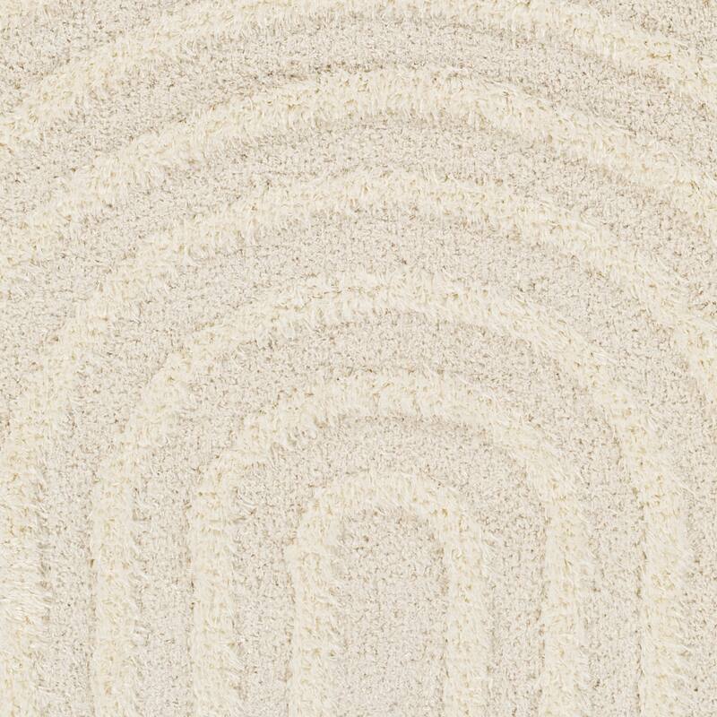 Livabliss Rodos Mod Neutral Rainbow Plush Area Rug