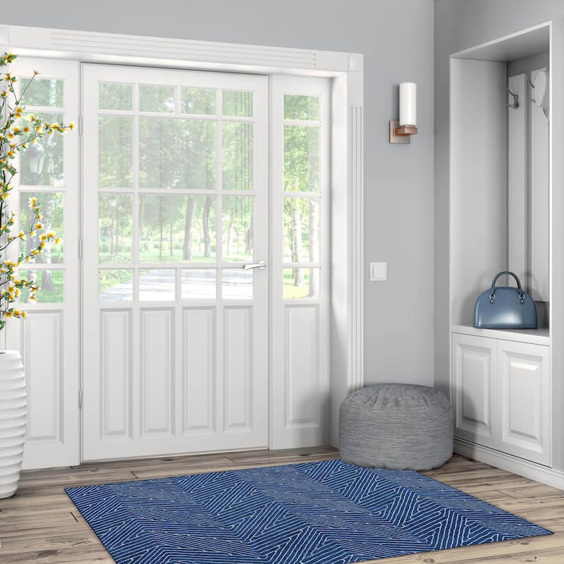 Fuller Machine Washable Geometric Area Rug