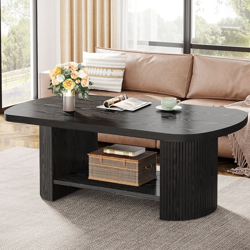 Oval Coffee Table - Black