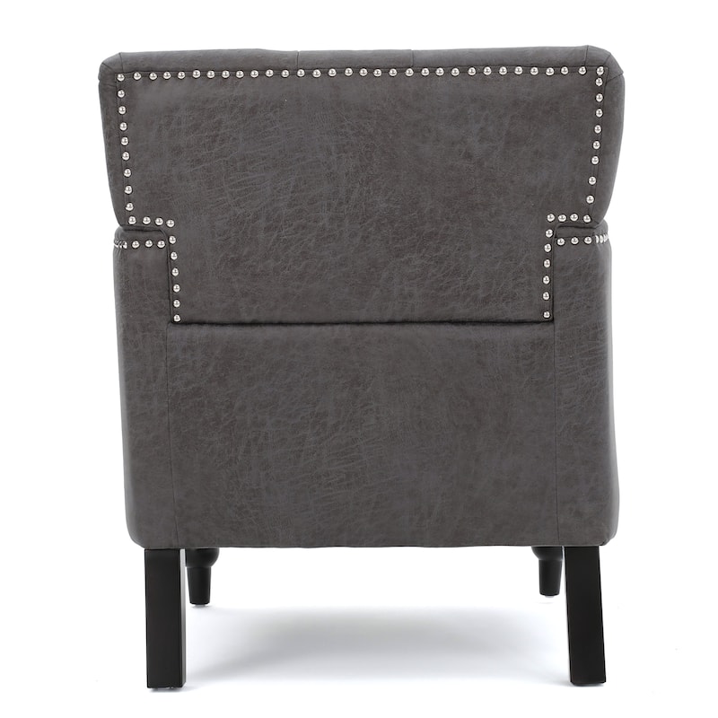 28" Button Tufted Club Chair