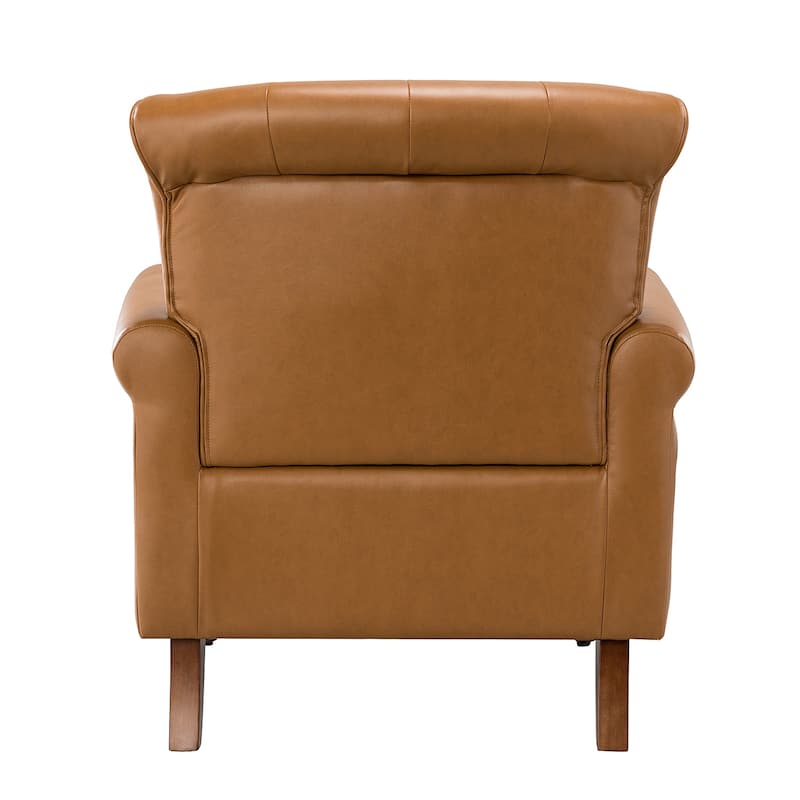Mycenae Upholstered Accent Armchair with Nailhead Trim